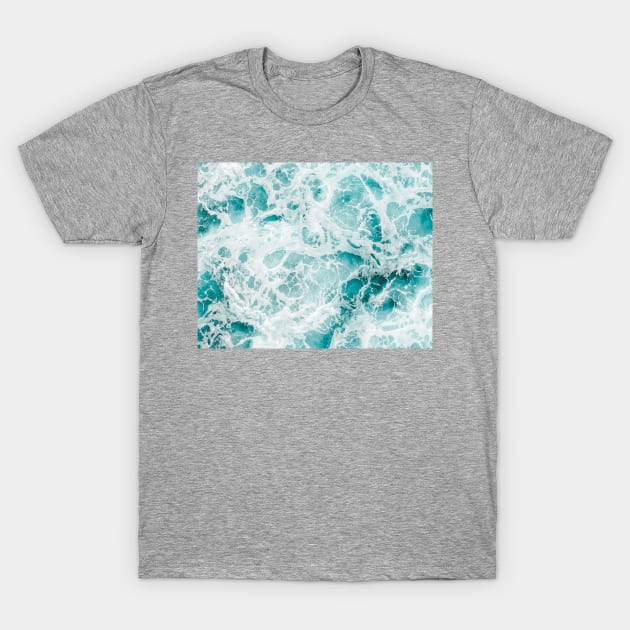 Calypso Deep Sea Foam Waves T-Shirt by The Boho Cabana